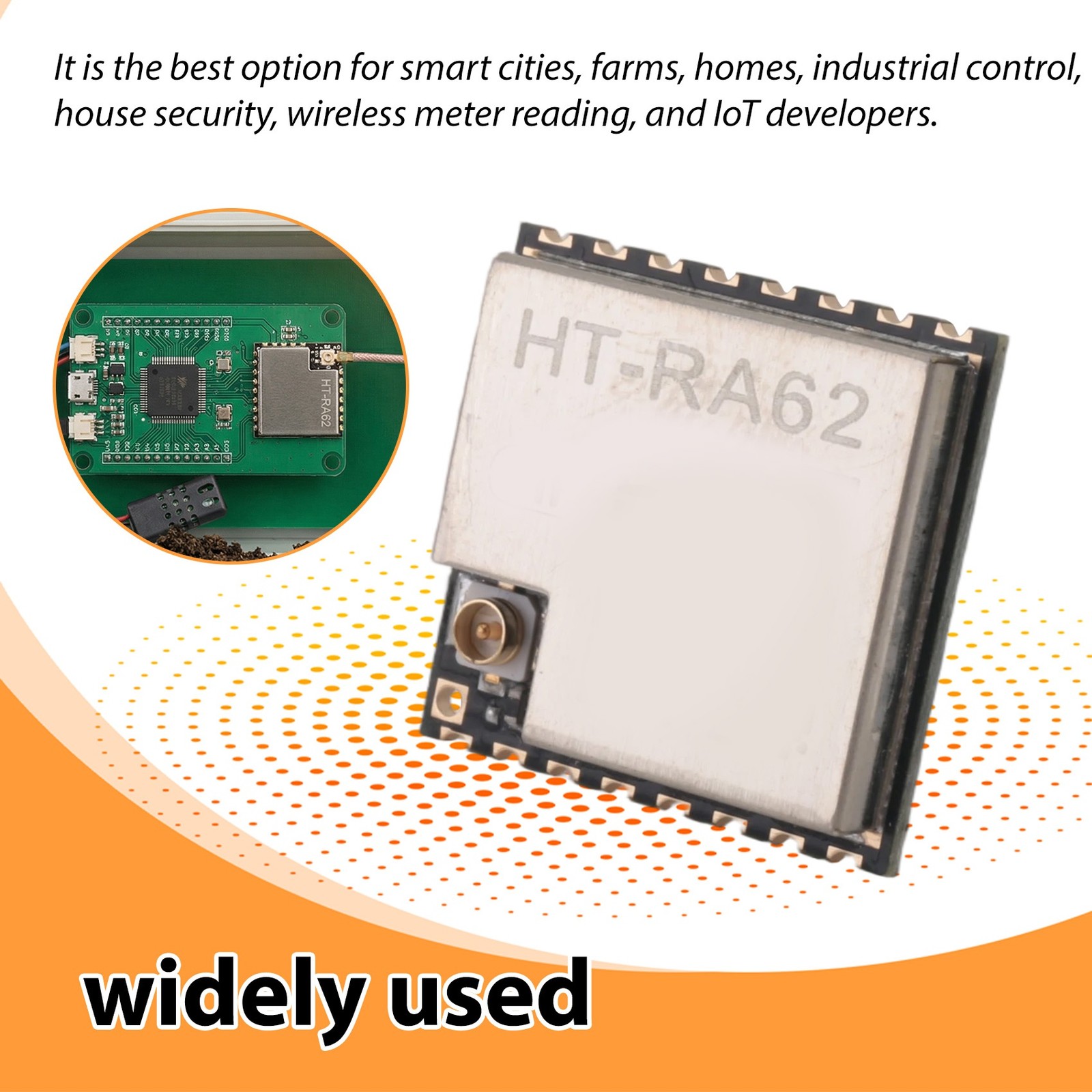 HT-RA62 LoRa Series Module SX1262 Secondary Development Supports LoRaWAN5505