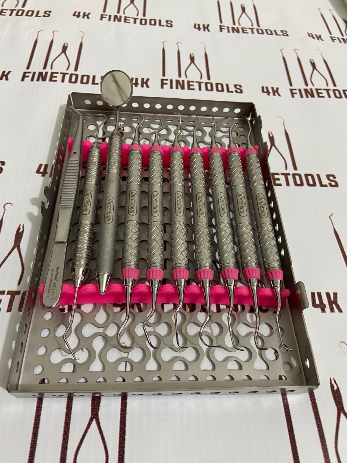 Hu Friedy Dental Hygiene Instruments Set of 10 PCS With Sterlization Cassette