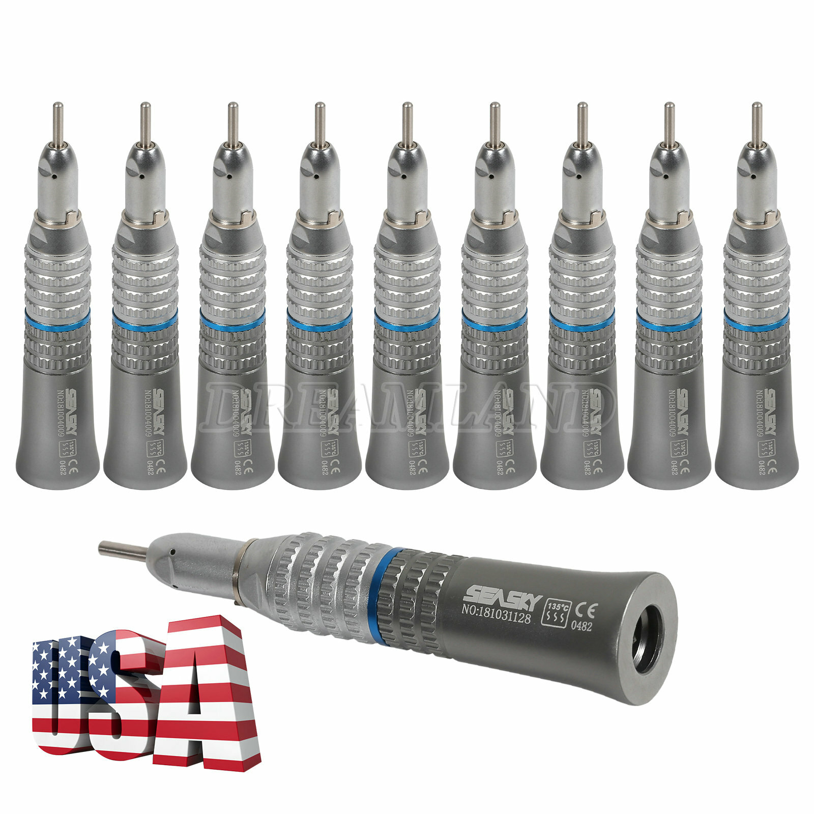 E-type Dental Straight Handpiece Slow Speed Dental Nosecone Handpiece USA-YP