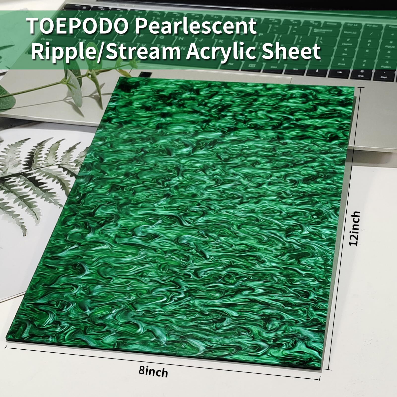 Pearlescent Ripple/Stream Acrylic Sheet 1/8 Thickness Featured Plexiglass Cas…