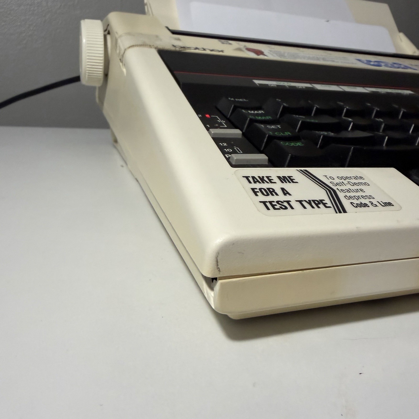 Vintage Brother Correctronic 340 Electronic Typewriter Word-Spell Dictionary