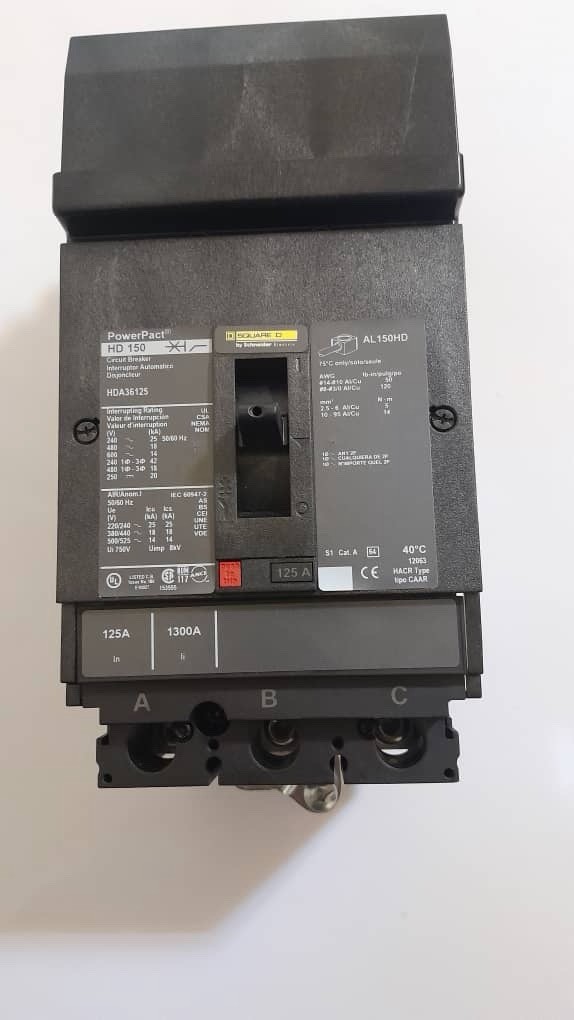 Square D HDA36125 I-Line Power Pact Circuit Breaker