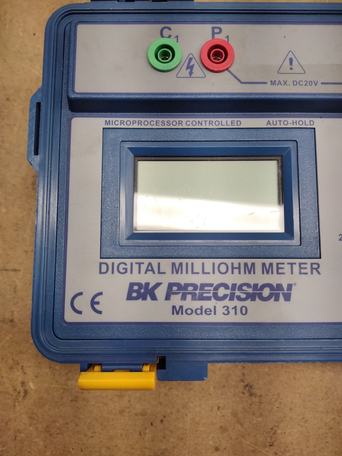 B&K PRECISION 310 Digital Milli-Ohm Meter -No Top Closure/Lid, No Cables- Parts