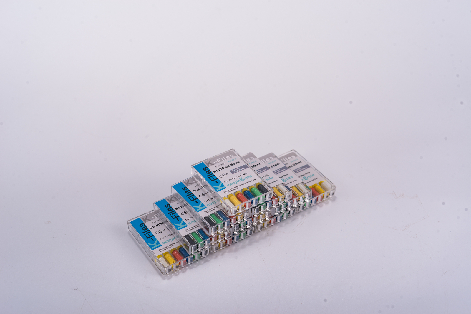 10Pack Endodontic K Files Dental Root Canal SS Hand Use Endo #15-40Assorted 25MM