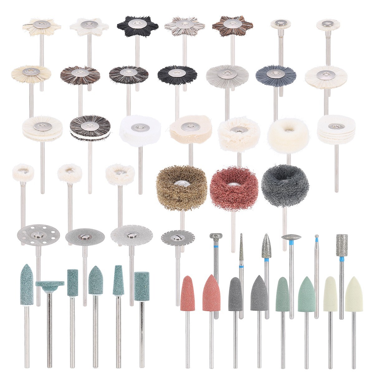 51Pcs/Box Dental Lab Polishing Kit HP Shank For Composite Ceramic 2.35mm