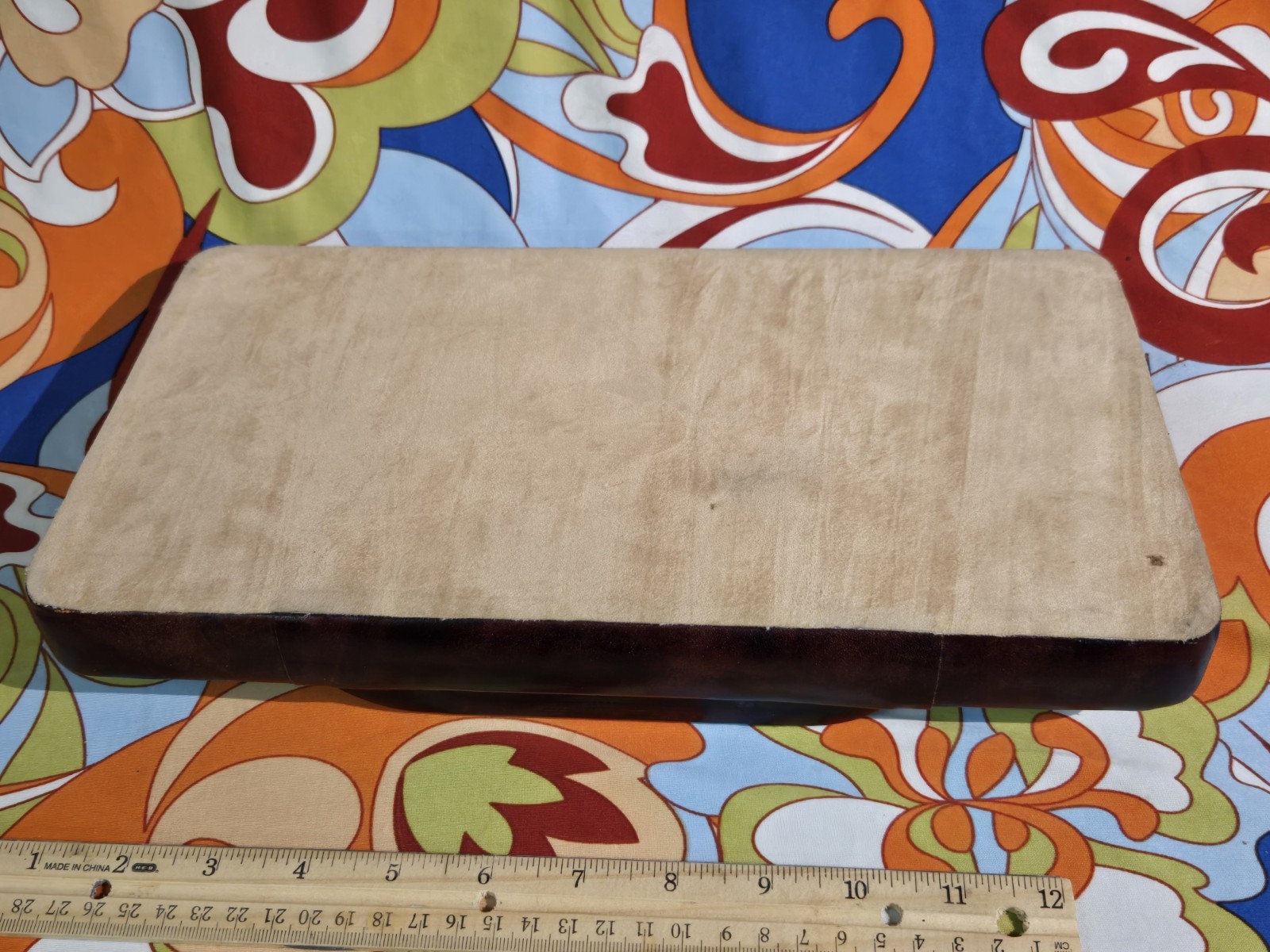 Handmade English Leather Valet Tray for Scully & Scully NY – Vintage 13×7