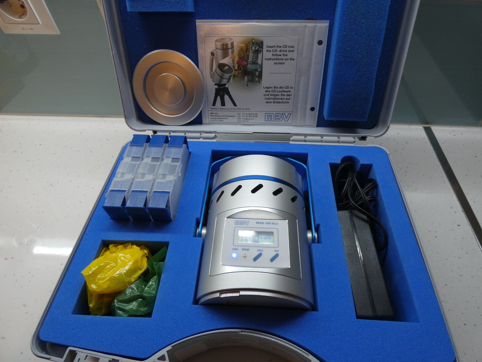 MBV Merck MAS-100 Eco MICROBIOLOGICAL AIR SAMPLER Air Monitoring System