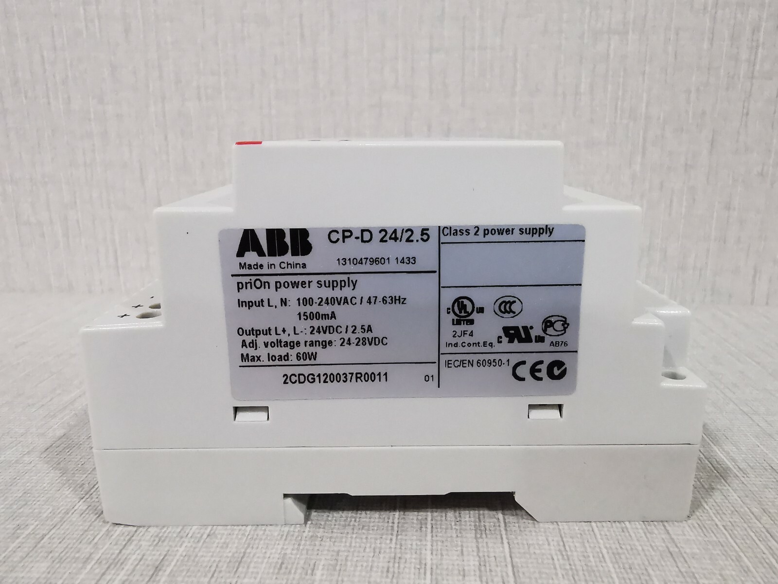 ABB CP-D 24/2.5 Prion Power Supply 2CDG120037R0011