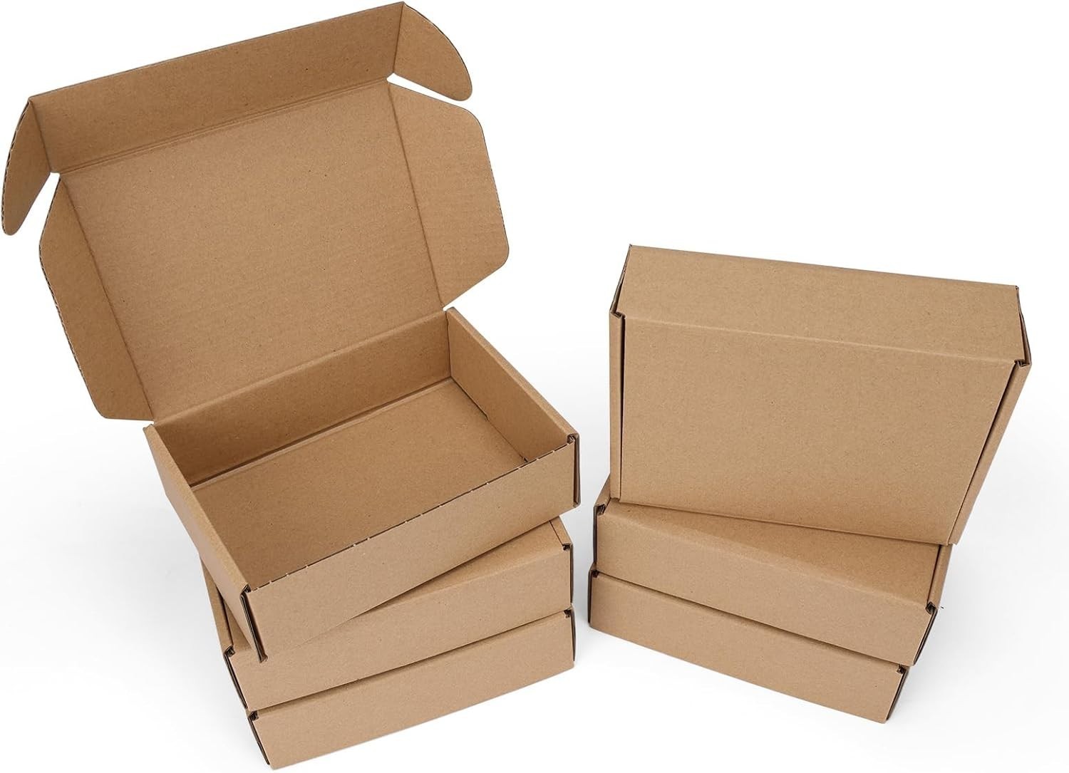Reliable 6 Pack Cardboard Gift Boxes – 7x5x2 Inch for Small Business & Mailing