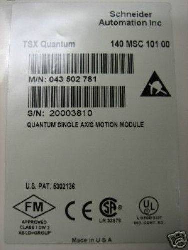Modicon 140-MSC-101-00 Single Axis 140MSC10100