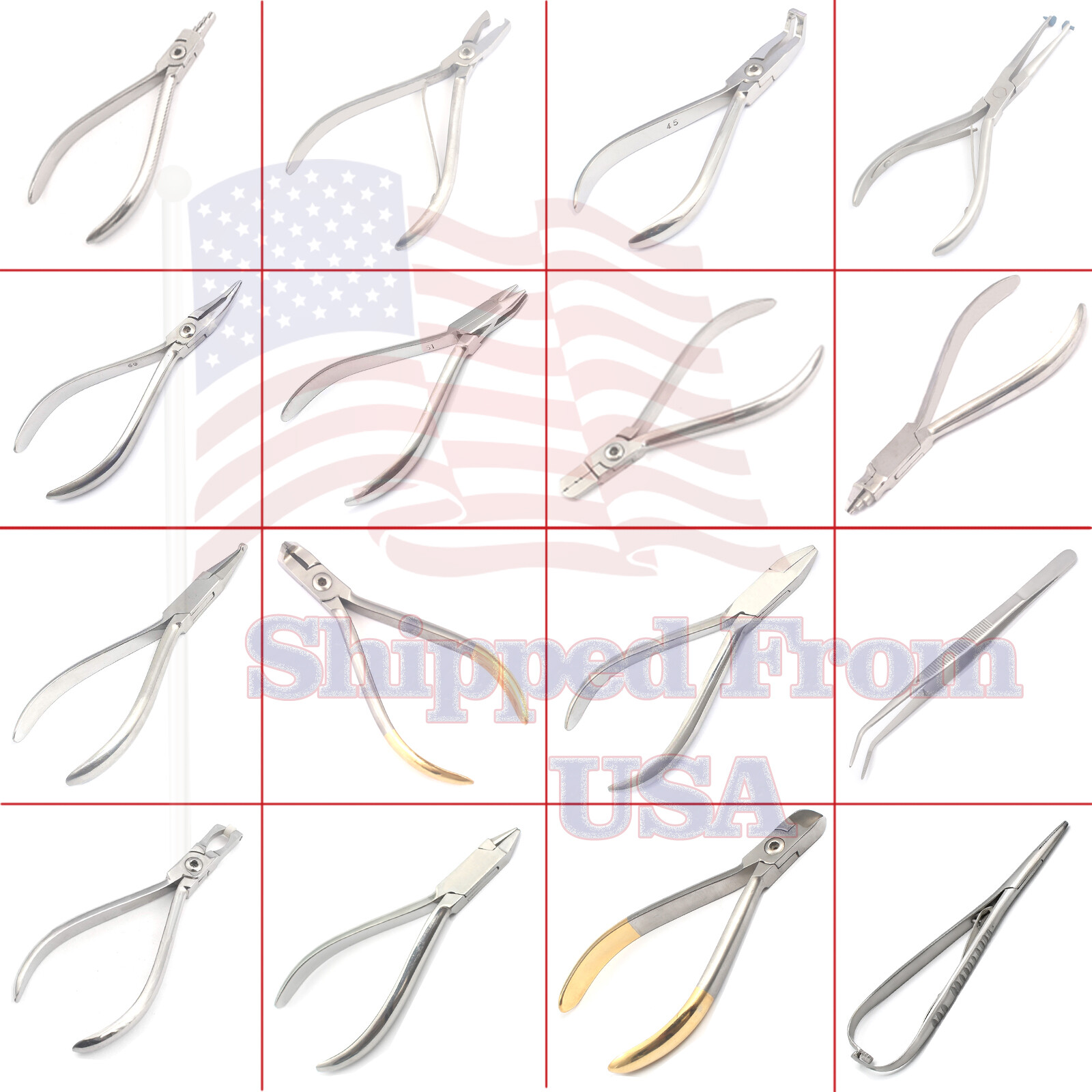 Professional Dental Pliers Dental Orthodontic Pliers Ortho Surgical Lab Instrume