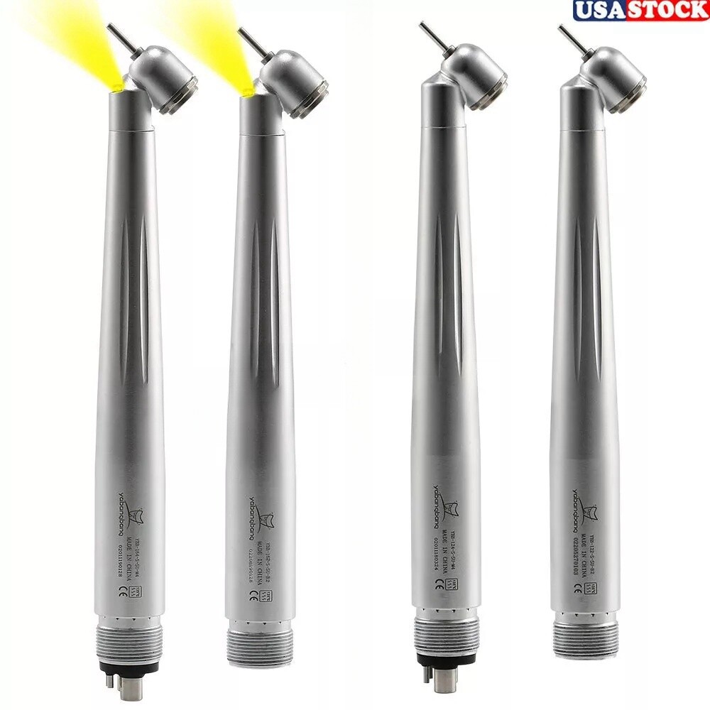 NSK Style Dental Surgical 45° Degree LED High Speed Handpiece Turbine 2/4Holes