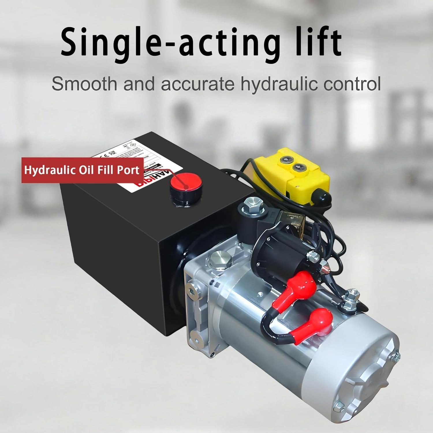 Single Acting Hydraulic Pump 12 Quart Units 12V DC Hydraulic Pump SAE #6