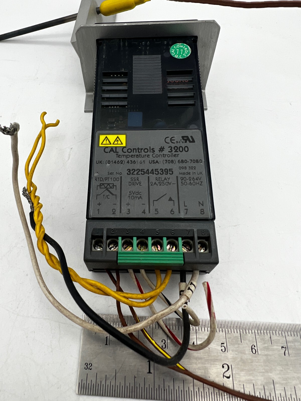 CAL Controls TEMPERATURE CONTROLLER 3200 W/ Thermocouple Made in the UK