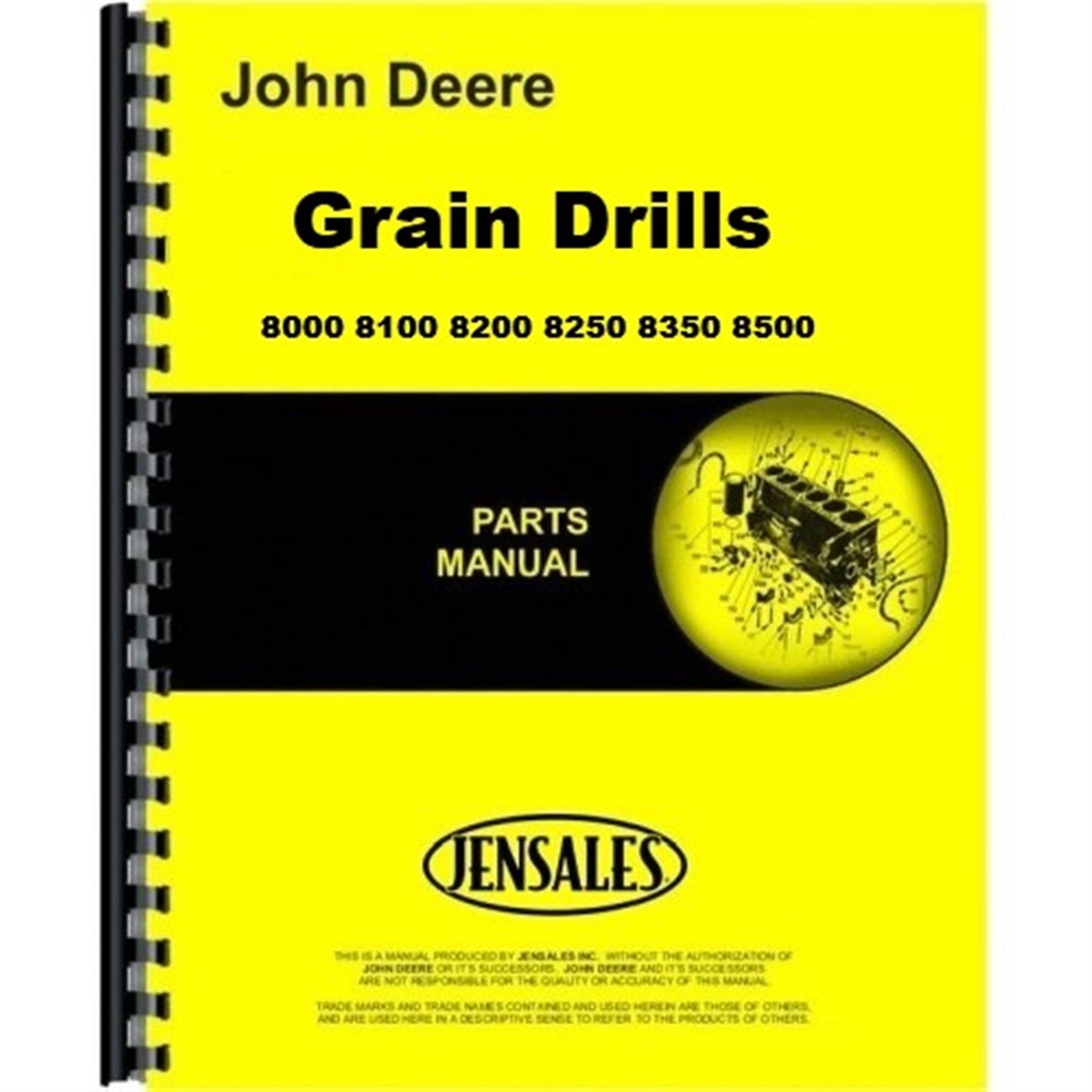 John Deere Grain Drill Parts Manual Catalog 8000 8100 8200 8250 8350 8500