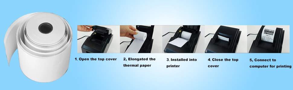 50 Rolls 2 1/4″ x 50′ Thermal Paper Cash Register POS Receipt Paper Vx520 ICT220