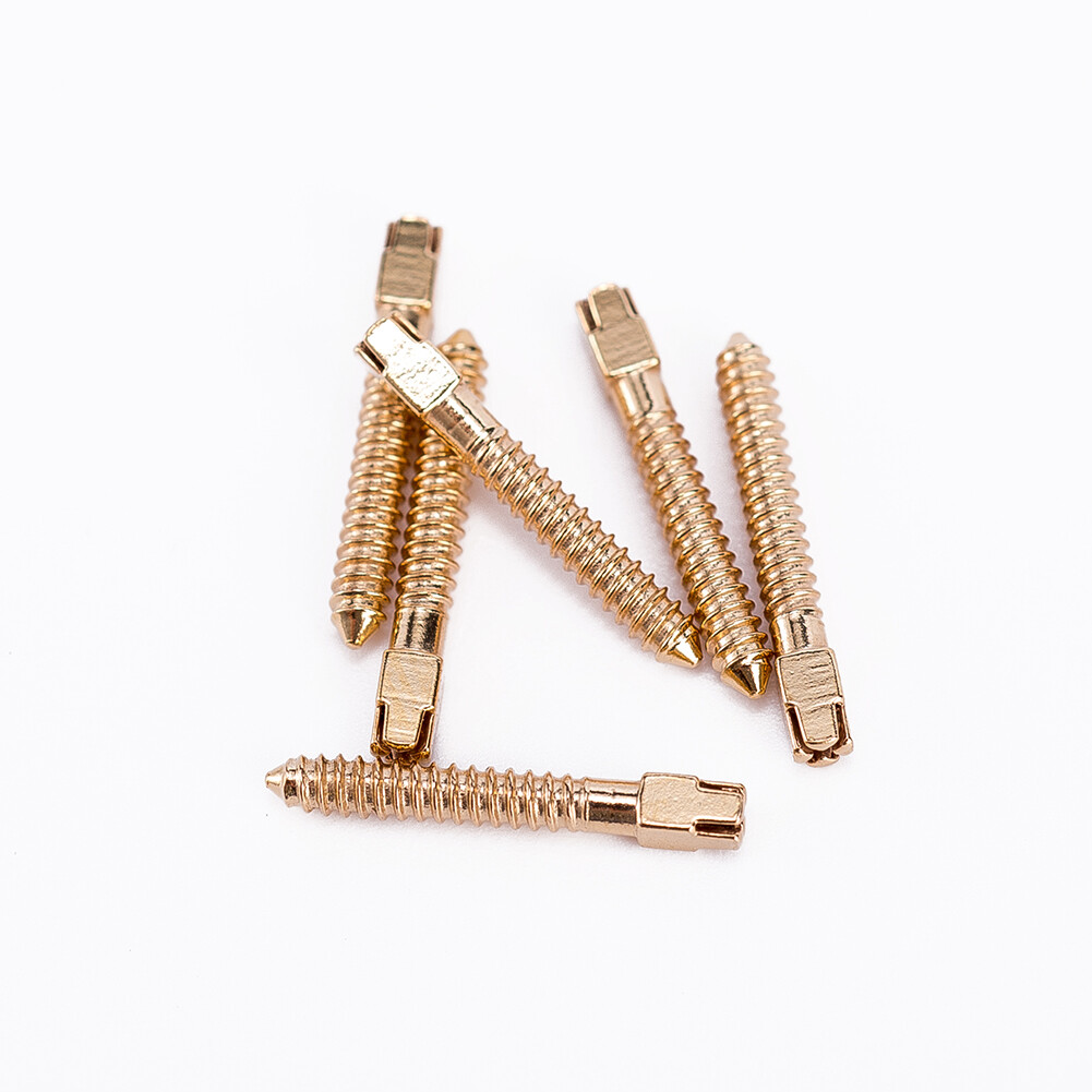 Dental Screw Posts Conical Kits Refills Assorted 24k Gold Plated/Silver 120 Pcs