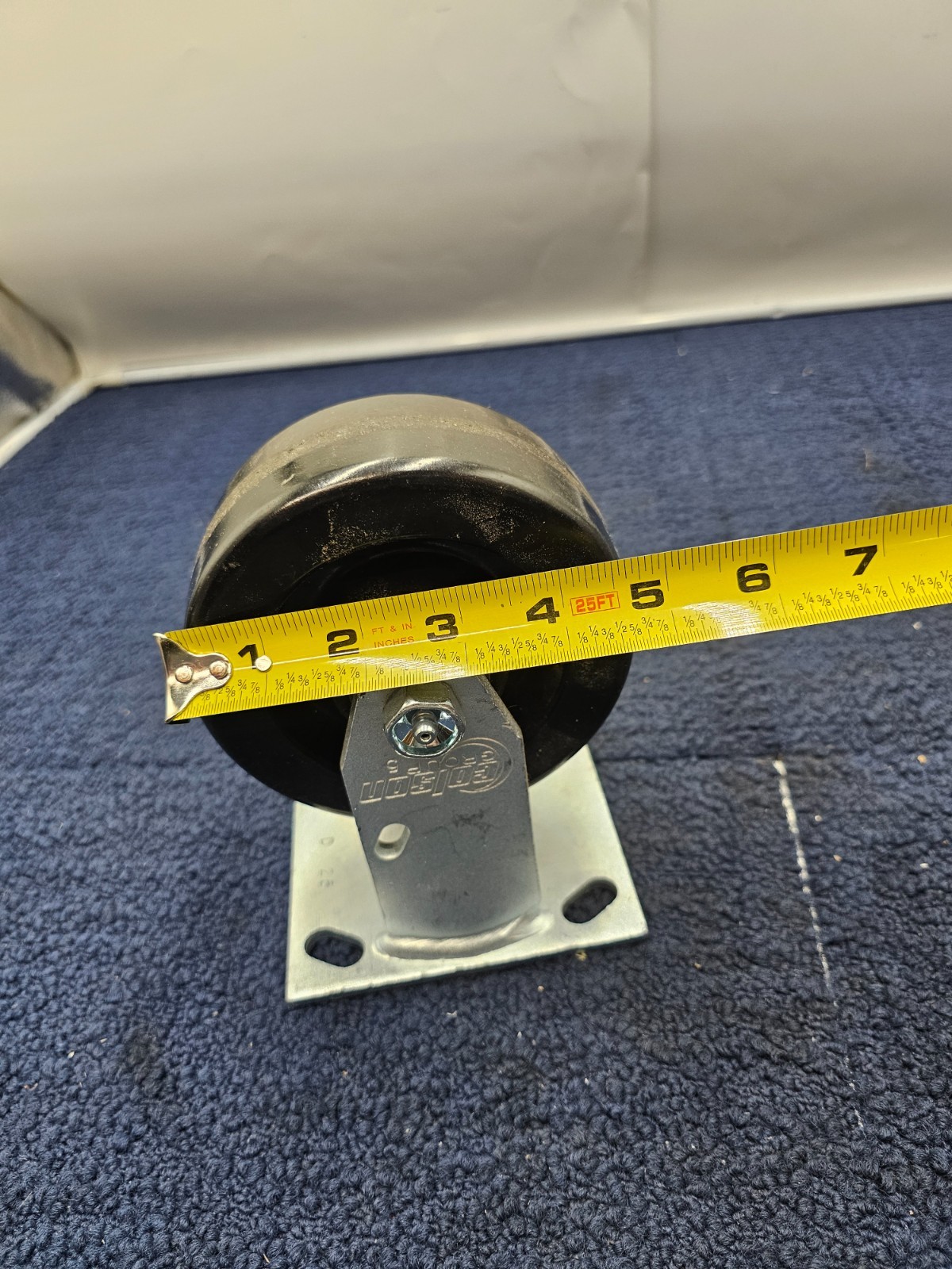 Colson Rigid Caster Wheel, 4-Hole Mounting, 4-1/2″ Wheel Diamater 6-1/2″ Height