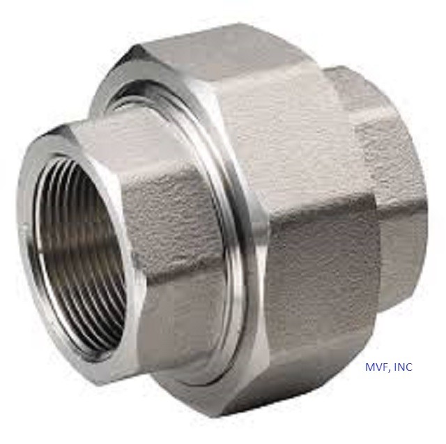 2″ 3000 Threaded (NPT) Union A105 Forged Steel Pipe Fitting <FS040921