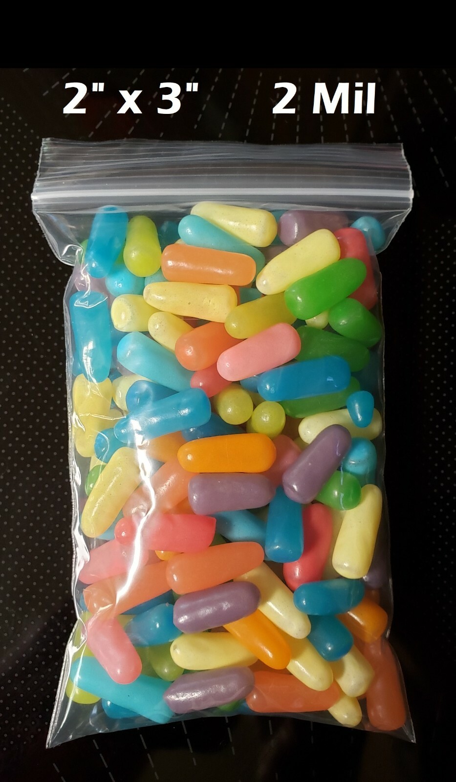 2″ x 3″ Clear Zip Seal Plastic Bags 2Mil Jewelry Pill Zipper Top Lock Baggies
