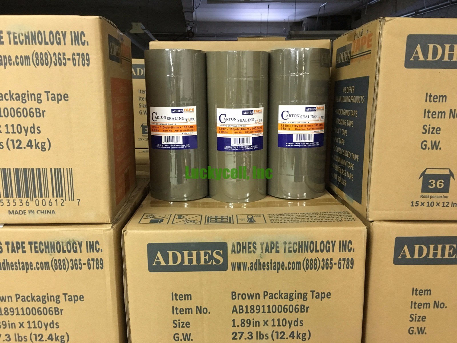 36 Rolls Premium Brown Carton Box Sealing Packing Tape 2 Mil Thick 2″x110 yard