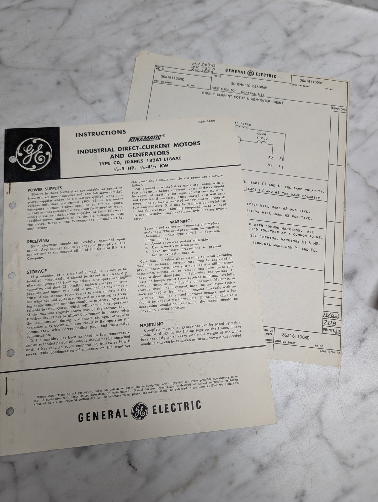 GENERAL ELECTRIC KINAMATIC INSTRUCTIONS INDUSTRIAL DIRECT SALES BROCHURE