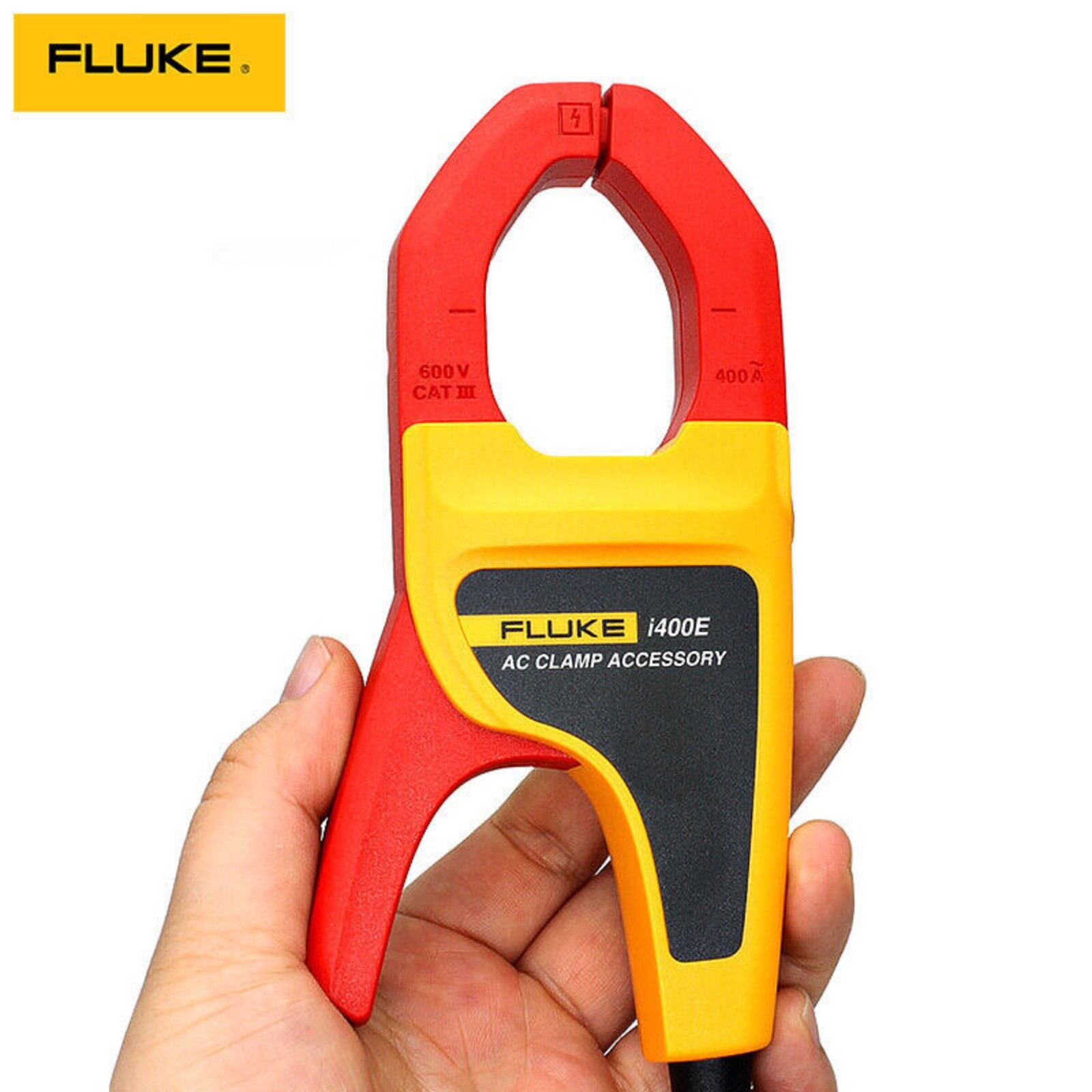 1PC New Fluke I400E 400A AC Current Clamp 4mm Banana Plug
