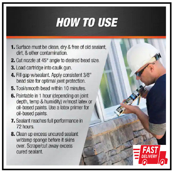 DYNAFLEX ULTRA 10.1 Oz. Black Advanced Exterior Window Door And Siding Sealant