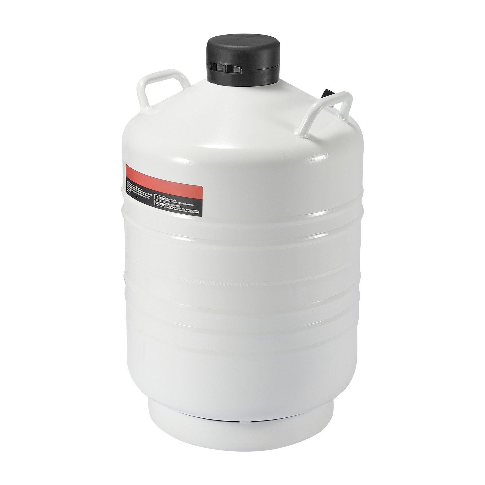 Liquid Nitrogen Tank 30 L Aluminum Alloy LN2 Container Dewar 6 Canisters