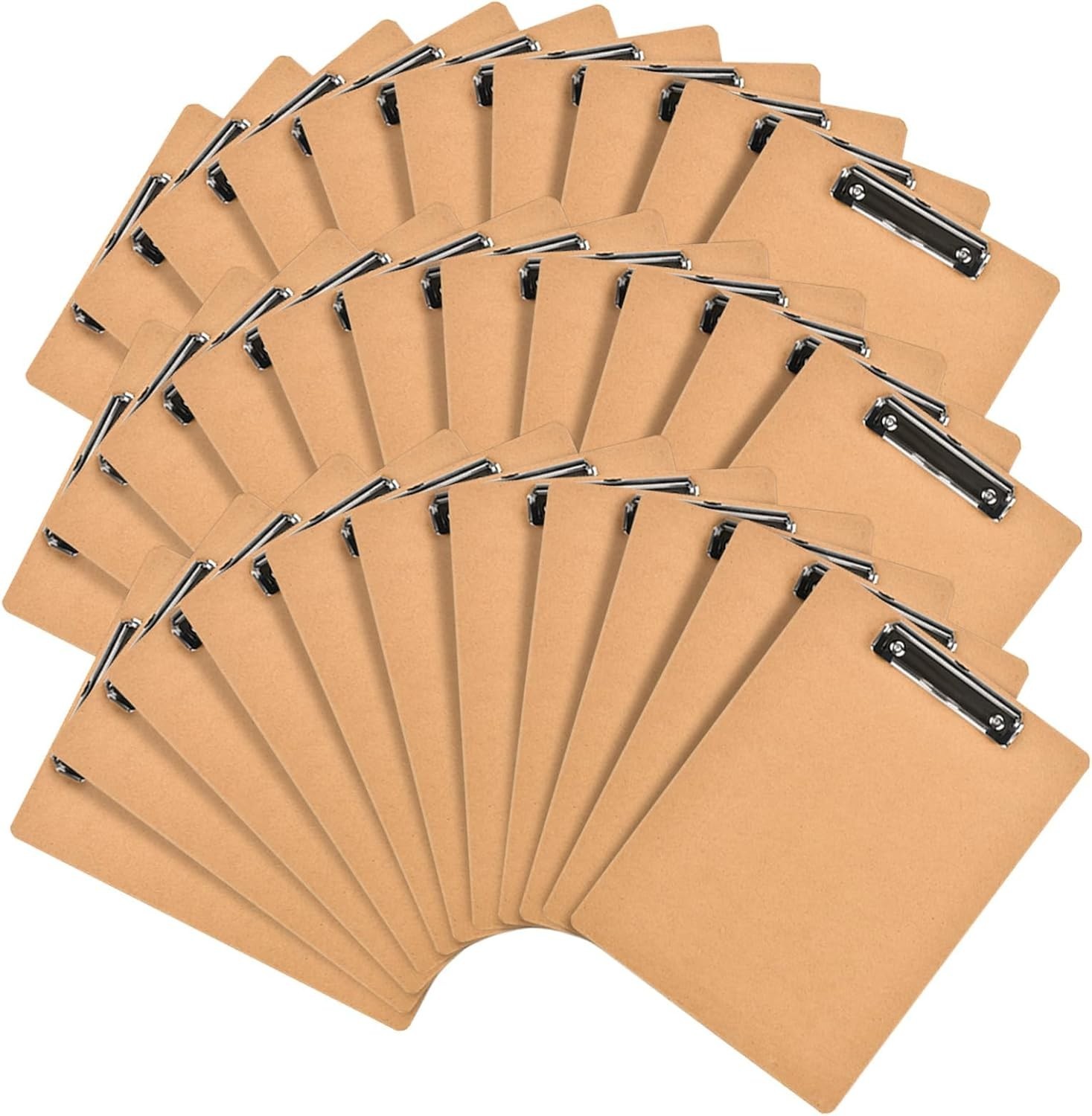 Mini Clipboards 32 Pack Memo Size 6 x 9 Inches Bulk Small Clip Boards for Cla…