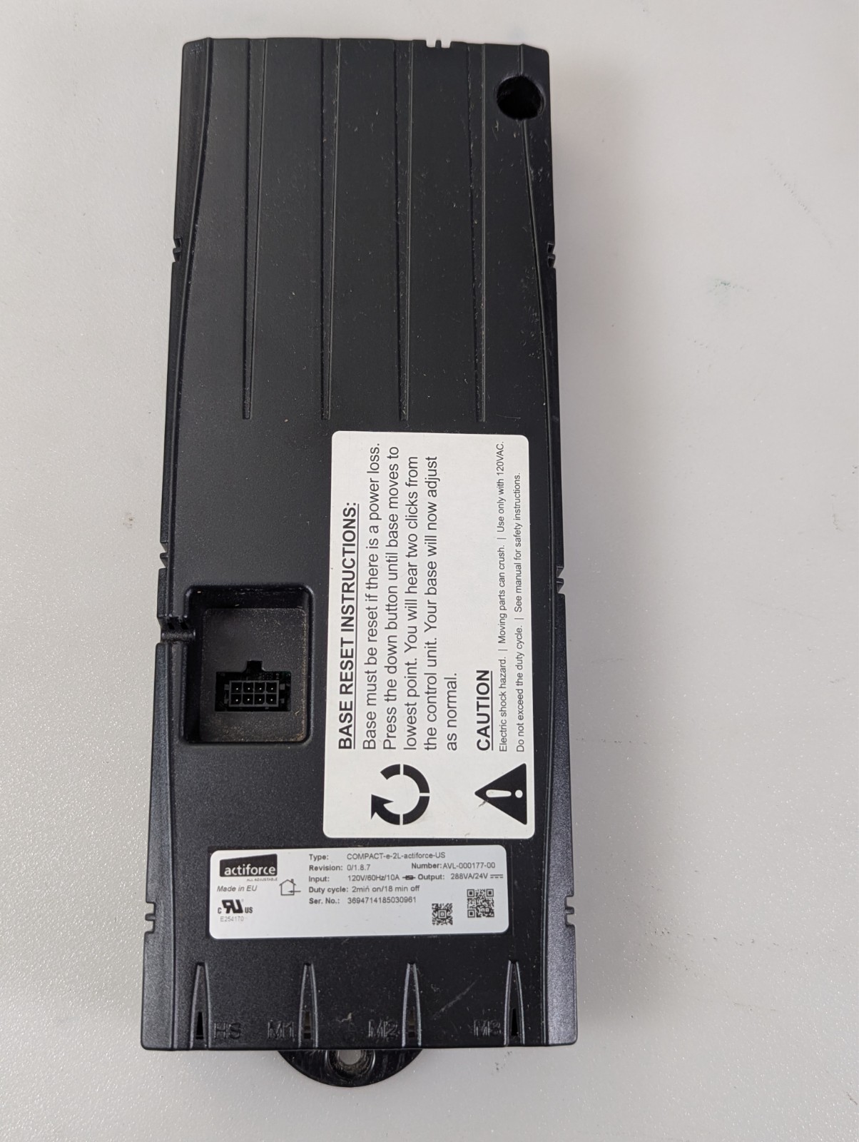COMPACT-e-2L-actiforce-US Control Unit for Electric Adjustable Desk