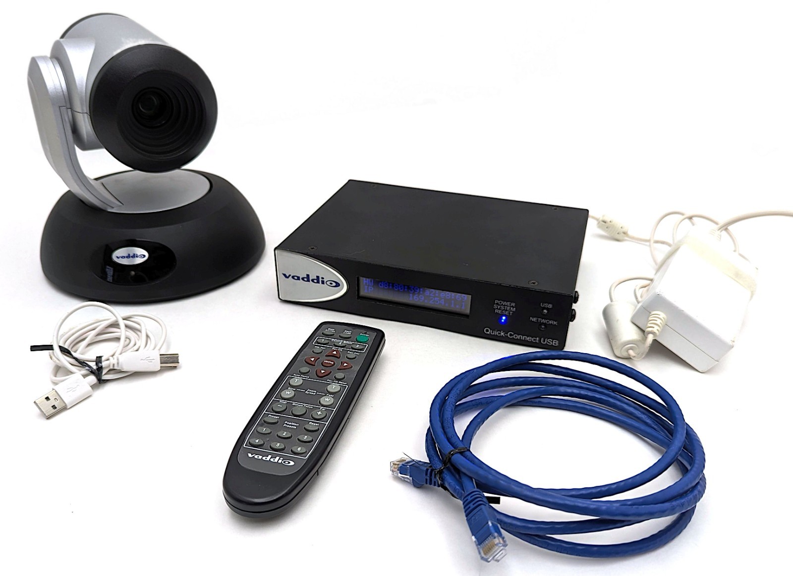 Vaddio RoboSHOT 12 HD PTZ Video Conferencing Camera + Quick-Connect USB – Bundle