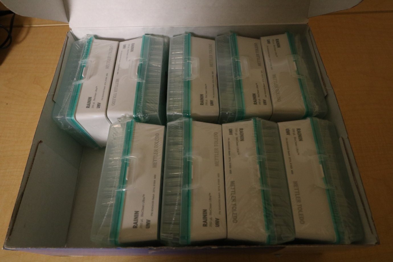 Rainin Mettler Toledo Precision Pipette Tips 250uL 960/1 New (Missing one)