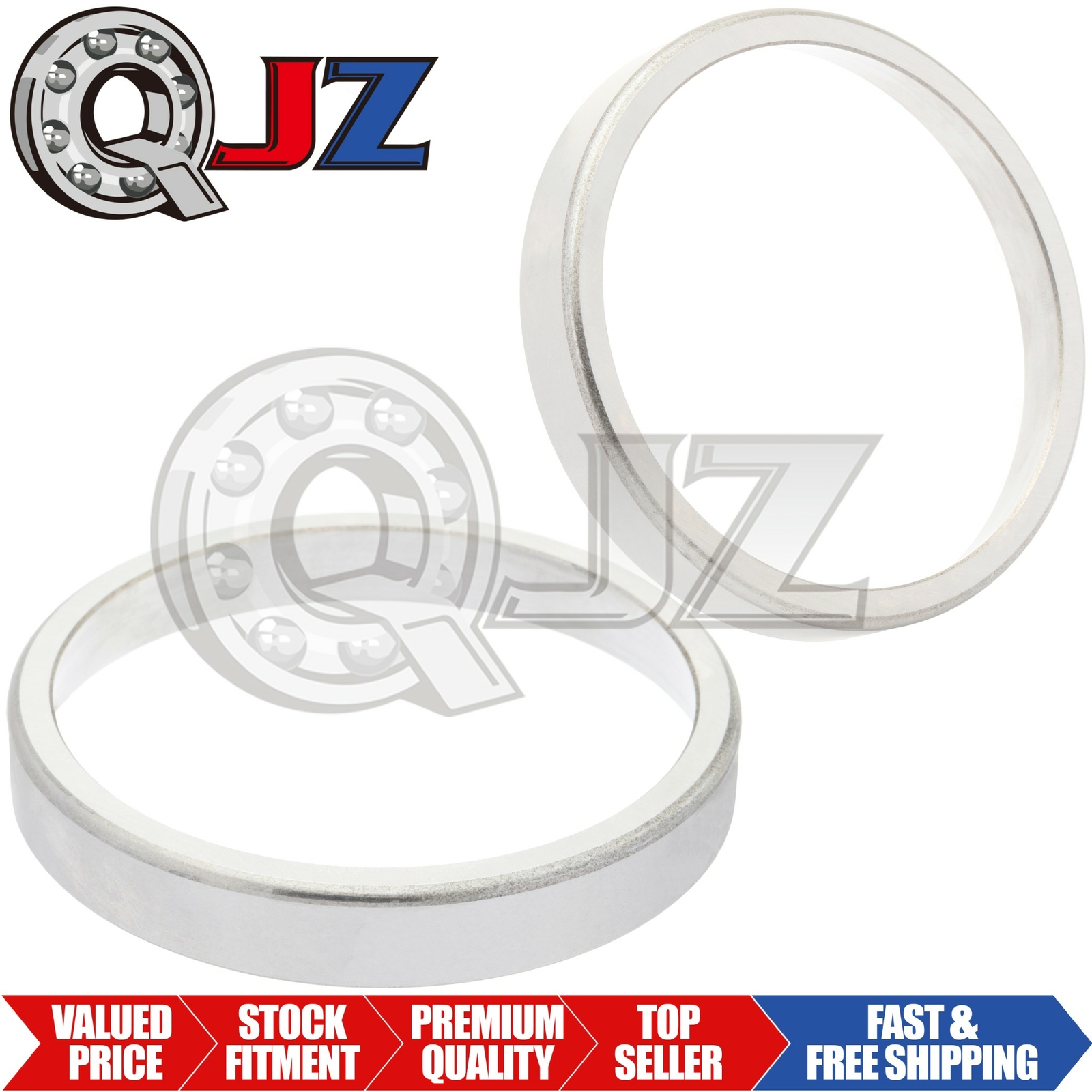 [2-Pack] 25821 Tapered Roller Bearing Outer Cup 2.875″ (Outer) x 0.750″ (Width)