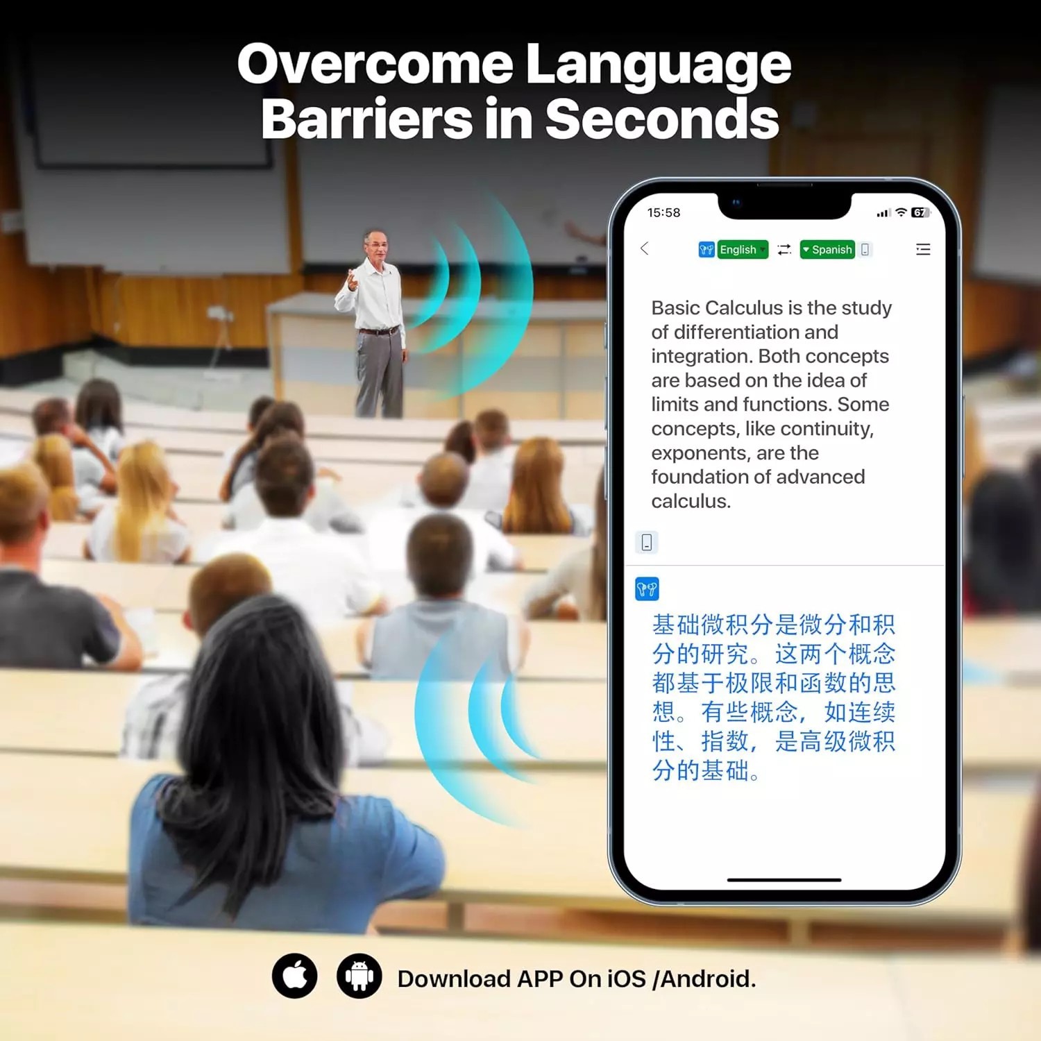 AI Language Translator Device Real-time Smart Instant Voice 150+ Languages