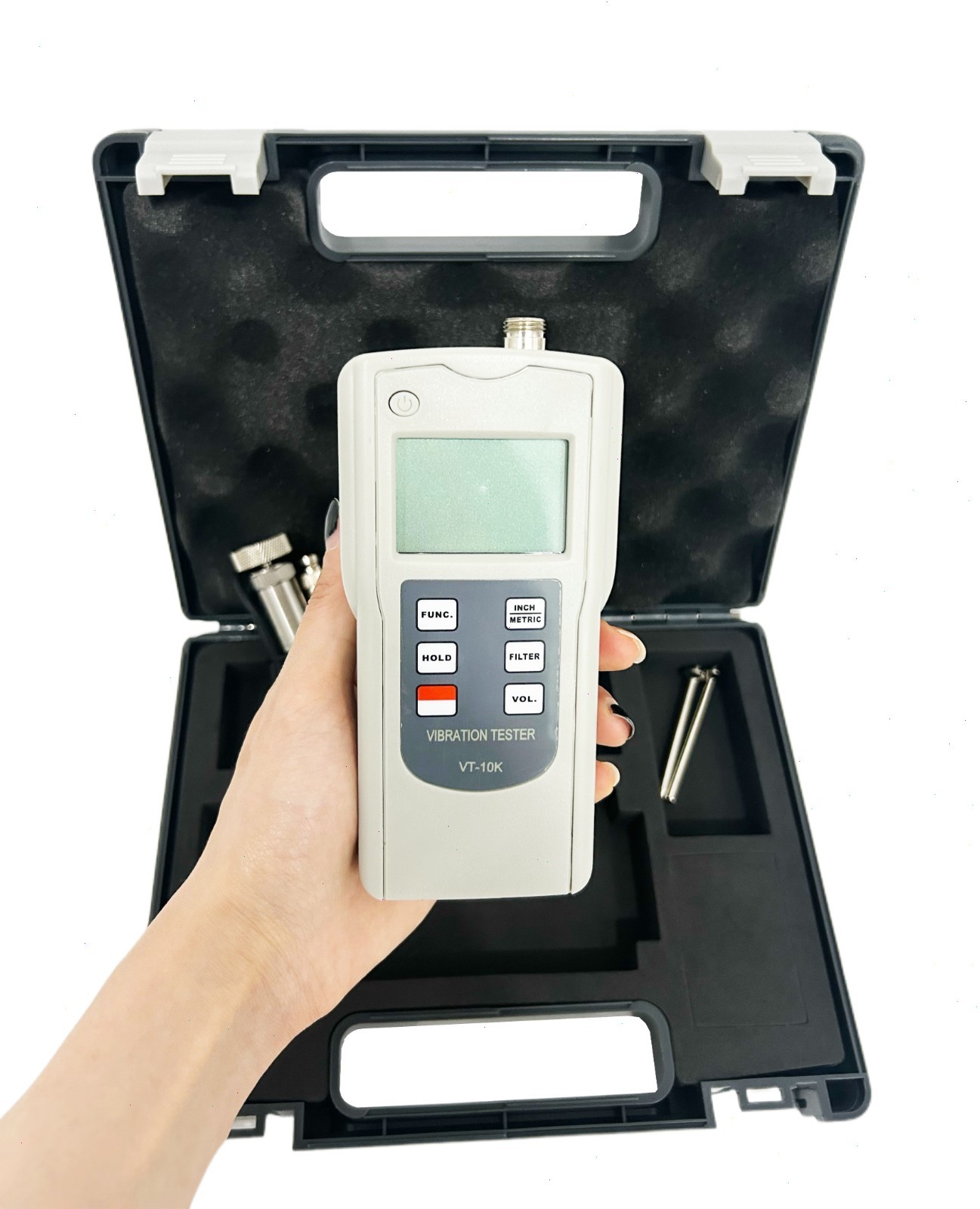 Digital Vibration Tester with Measurement Range Acceleration 0.1~400.0 m/s² Peak