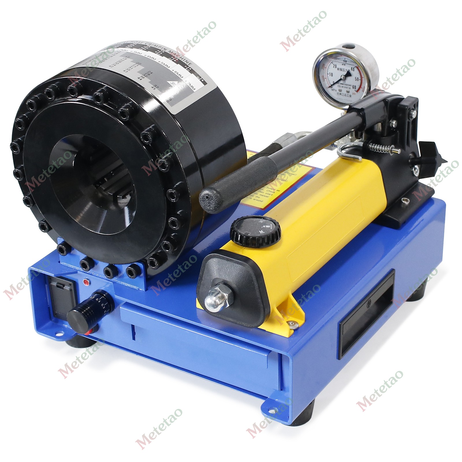 High Pressure Manual Hydraulic Hose Crimper Hose Pipe Crimping With 8 sets Molds