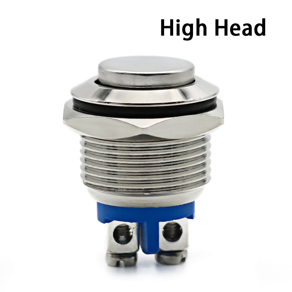 16mm Metal Push Button Switch Momentary 1NO Waterproof Car PC Power