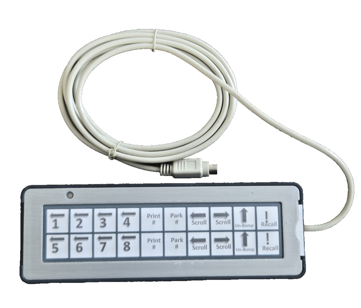 QSR KP-7500 KDS Bump Bar 20-Key Keypad PS/2 47-075683 Kitchen Display System
