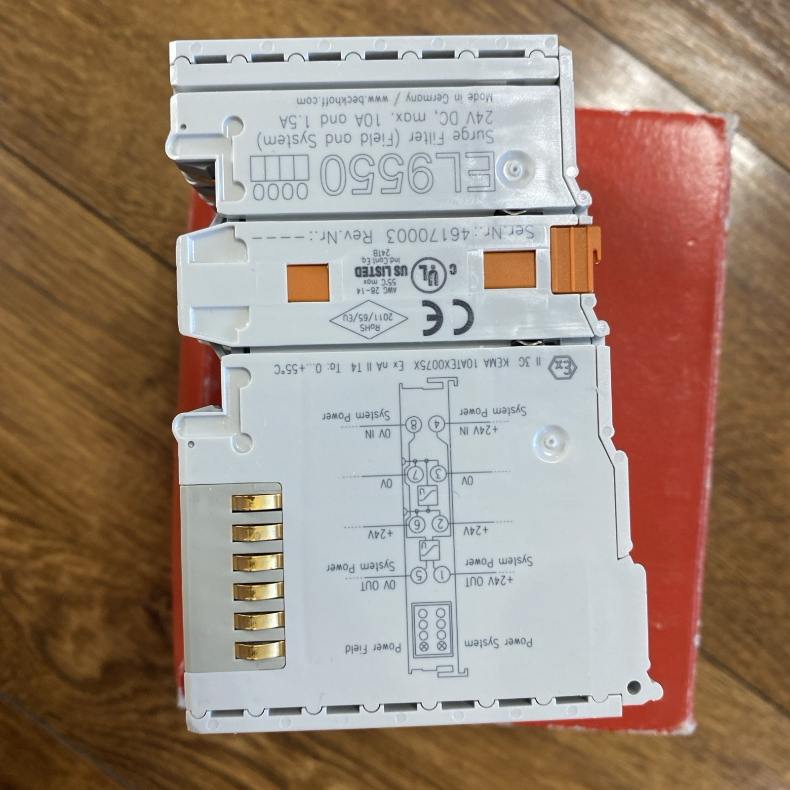 Beckhoff EtherCAT Rap 9550-0000 Surge Filter 4 piece