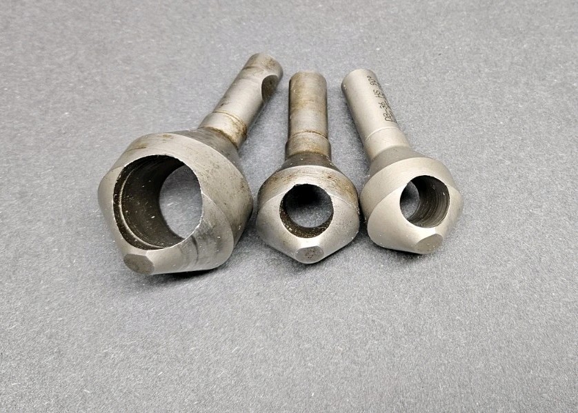 3pc Weldon USA 90° Countersink / Deburring Lot DB48 DB36 HSS Chamfer Machinist