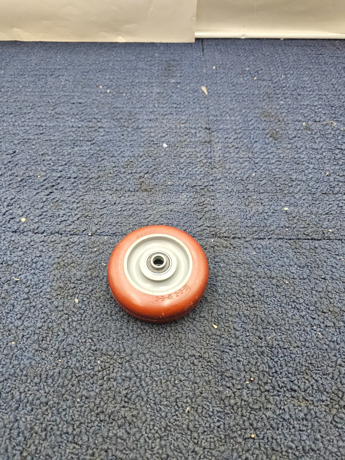 (QTY 4) Colson 3-1/2″ Wheel Top Plate Swivel Caster Red Polyurethane