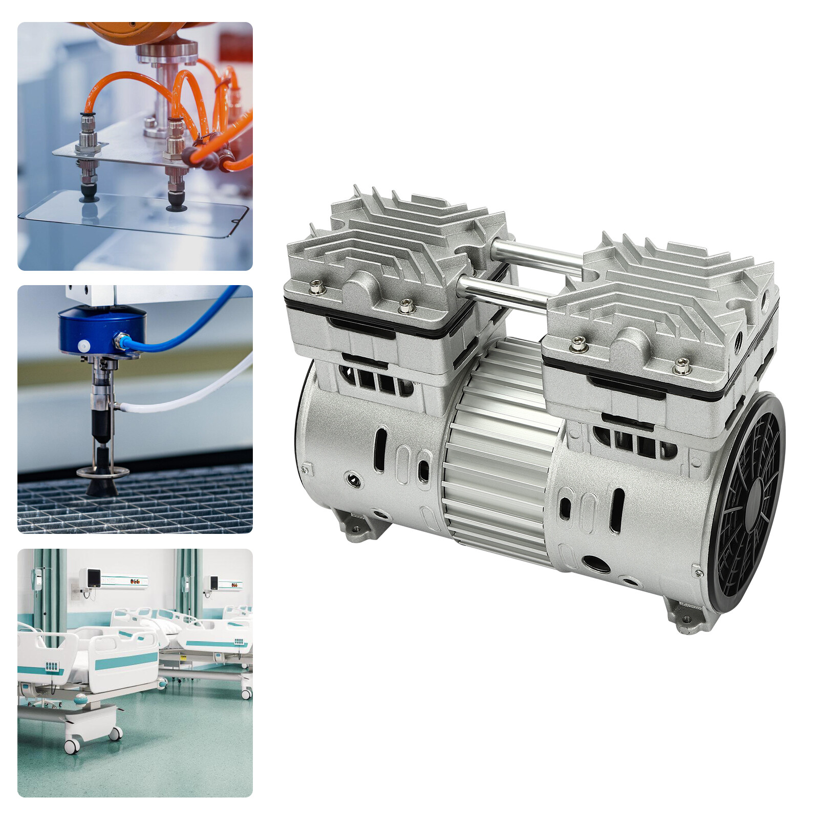 Oil-Free Silent Air Pump Small Air Pump Head Motor Air Compressor Head 800W