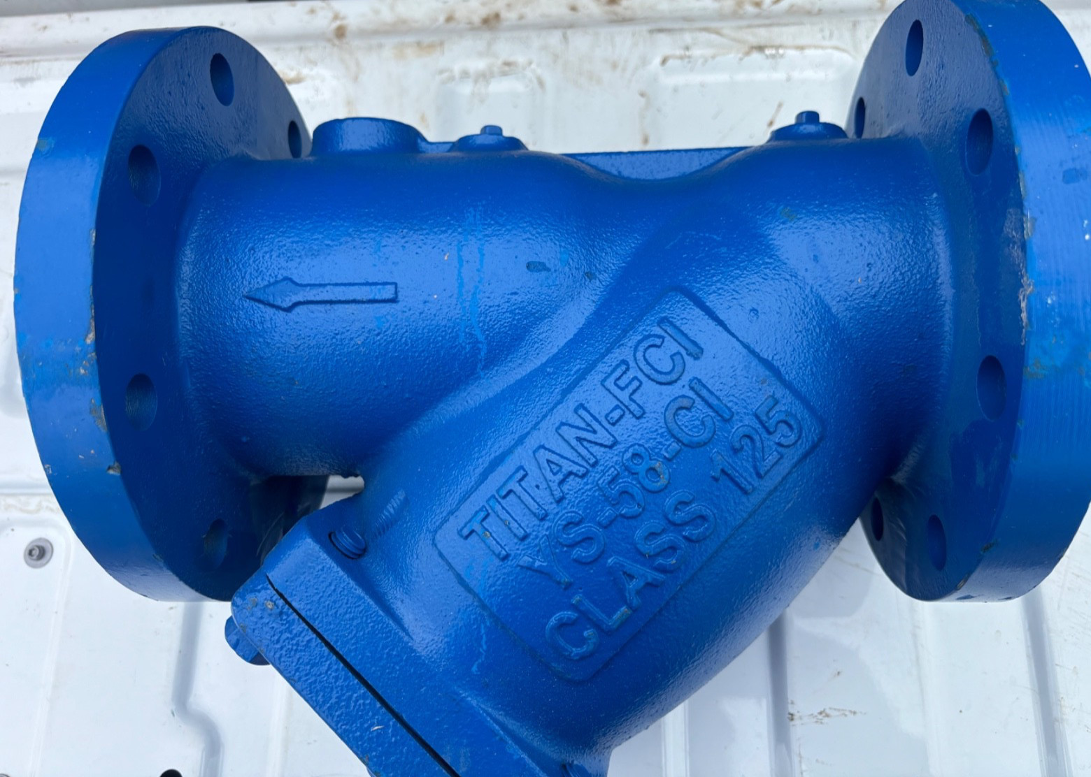 Titan FCI YS-58 CI Series- 4″ Y-Strainer, 125# Flanged Cast Iron Body Fast Sh