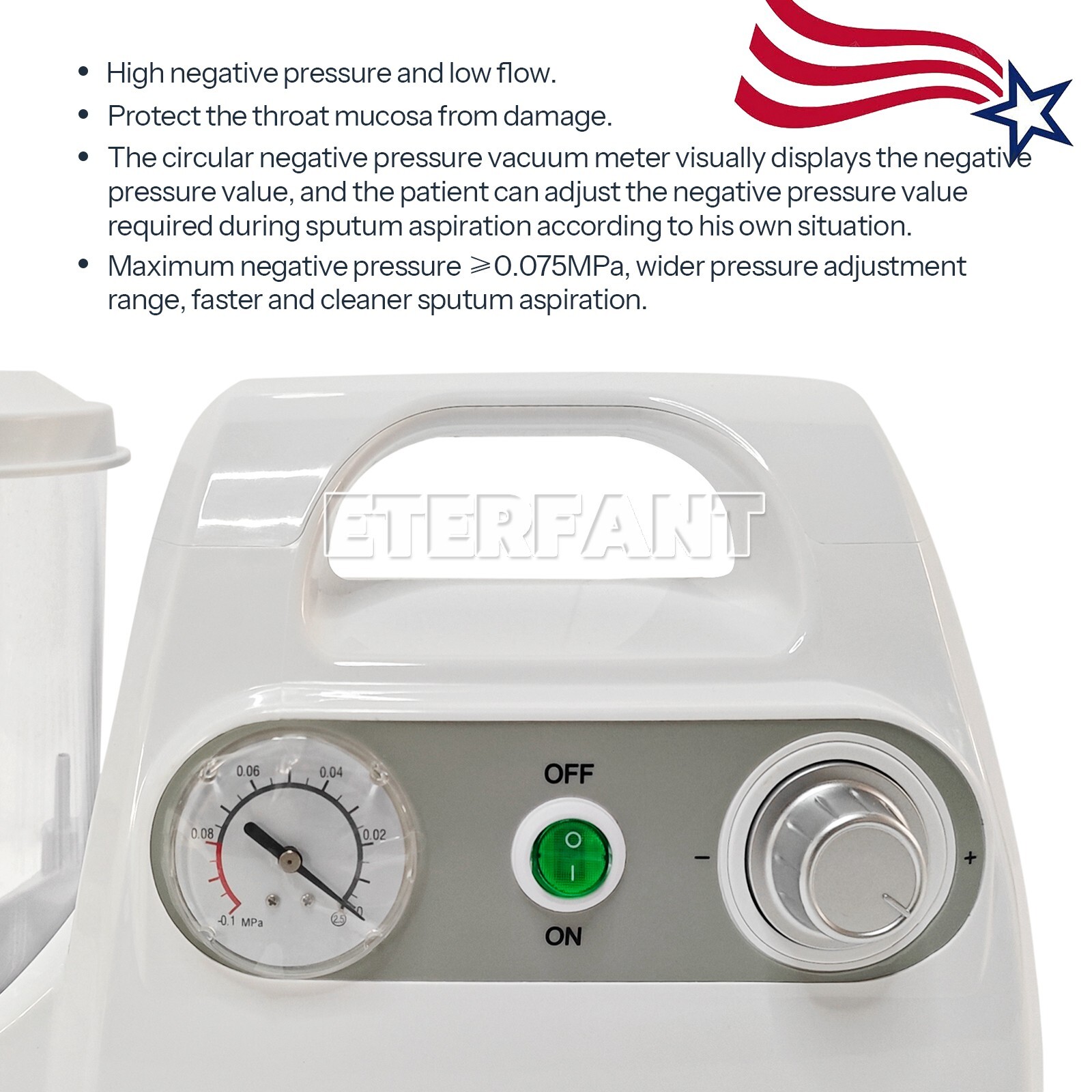 Portable Dental Suction Machine Oral Emergency Vacuum Phlegm Suction Unit ≤65dB