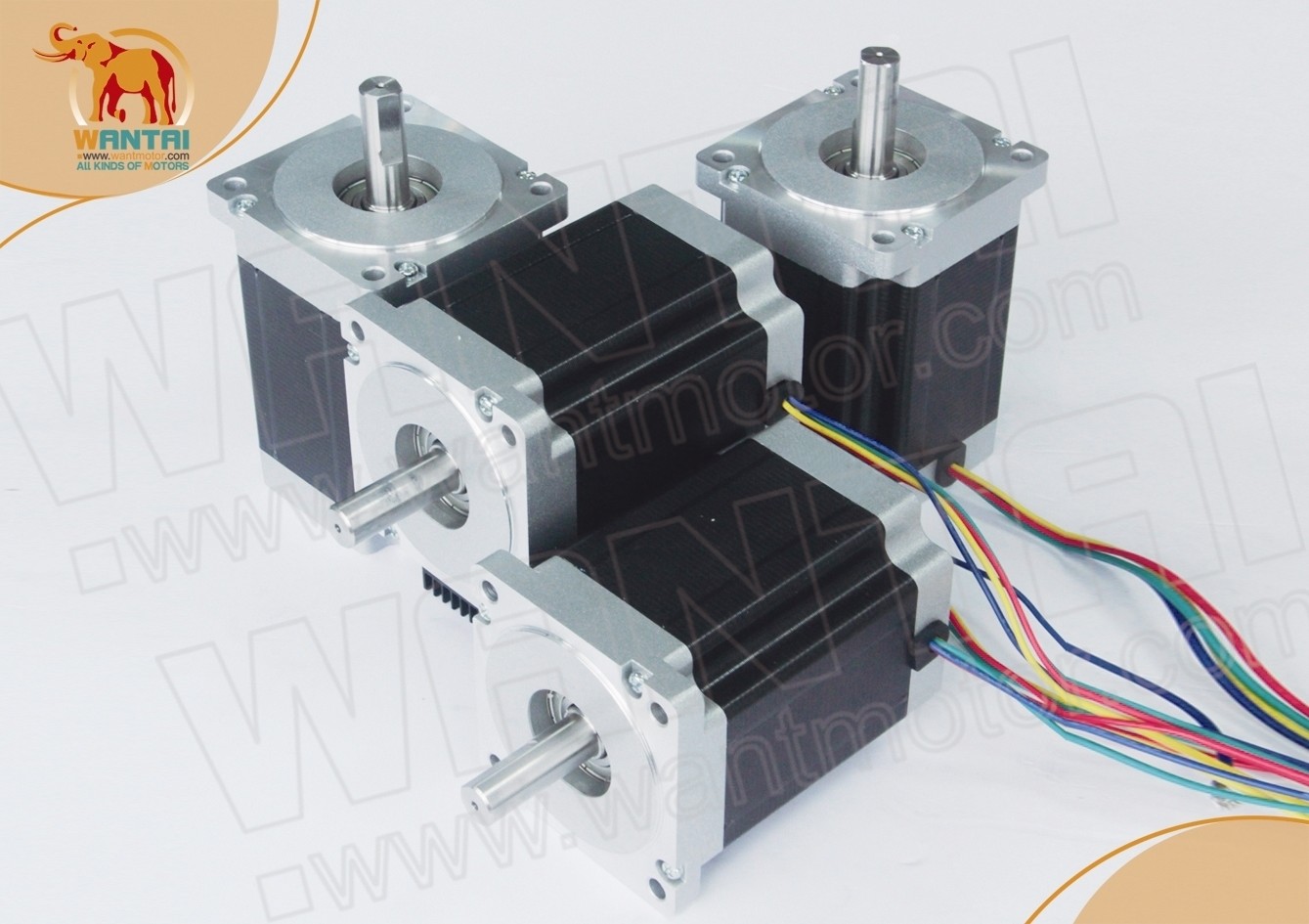 Wantai CNC Router 4Axis Nema34 Stepper Motor 1090oz-in 5.6A+Driver 80V 7.8A ,2ph