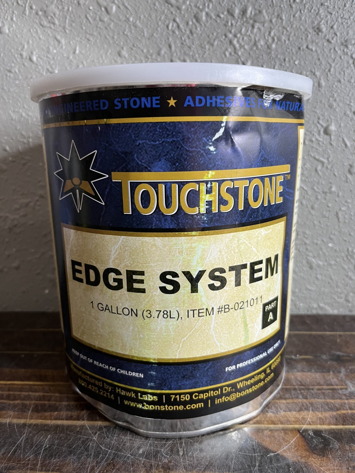 Bonstone Touchstone Edge System Part A Clear Epoxy Adhesive Stone Glue 1 Gallon