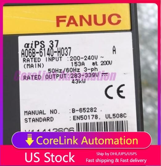 New FANUC A06B-6140-H037 Servo Amplifier Module removed from productive facility