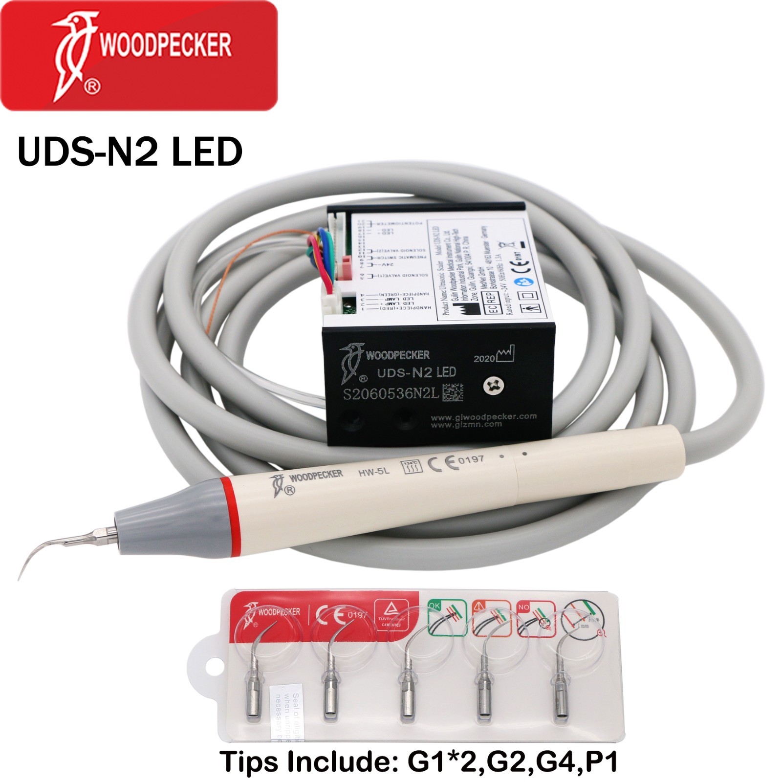 Woodpecker Dental Ultrasonic Piezo Scaler Built in UDS-N2 LED Fit Dental Chair