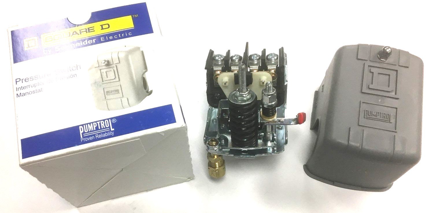 034-0086 Air Compressor Pressure Switch For 2 Stage Units 135 / 175 psi 9013fhg
